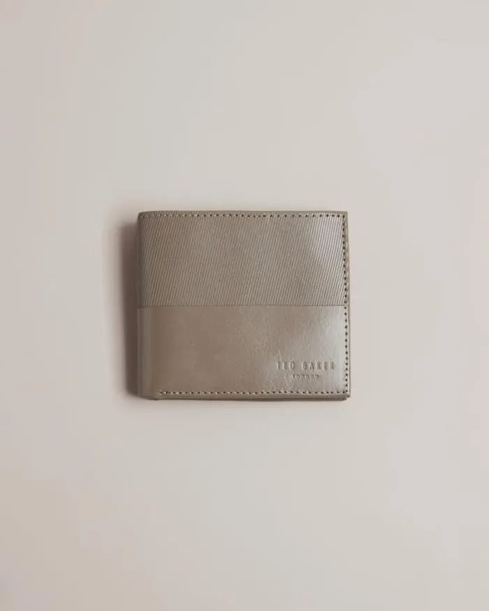 Laser Etched Stripe Bifold Wallet Charcoal Men Ted Baker Wallets and Card Holders Laser Etched Stripe Bifold Wallet Charcoal Men Ted Baker Wallets and Card Holders