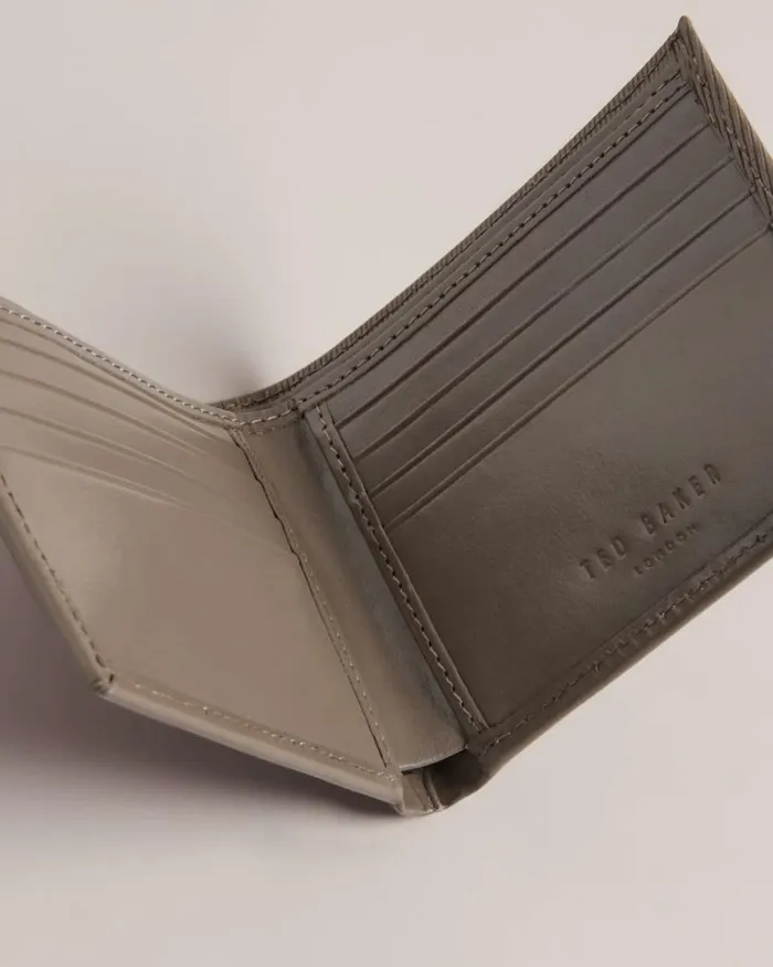 Laser Etched Stripe Bifold Wallet Charcoal Men Ted Baker Wallets and Card Holders Laser Etched Stripe Bifold Wallet Charcoal Men Ted Baker Wallets and Card Holders