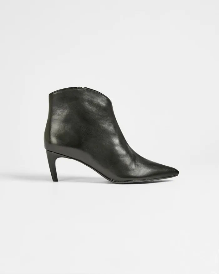 Leather 60mm Stiletto Boot Black Women Ted Baker Heels