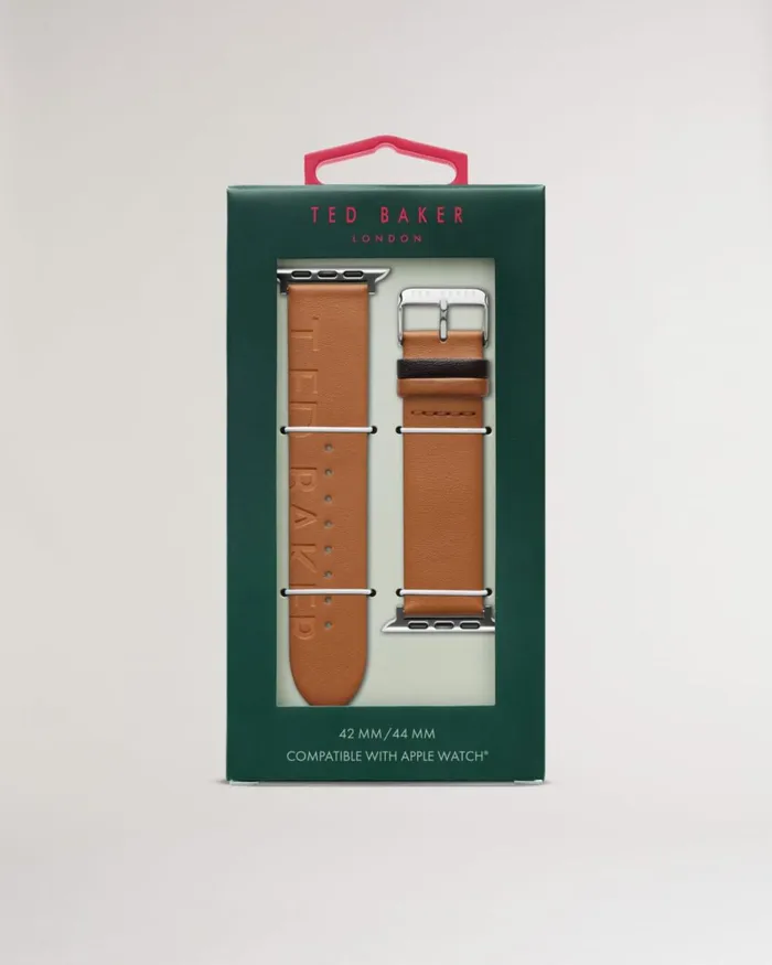 Leather Apple Watch Strap Tan Men Ted Baker Watches and Jewelry