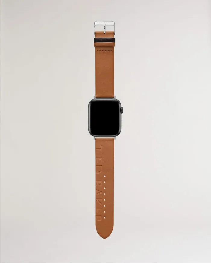 Leather Apple Watch Strap Tan Men Ted Baker Watches and Jewelry