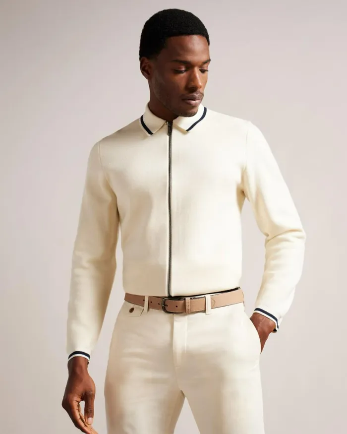 Leather Belt Brown Men Ted Baker Belts