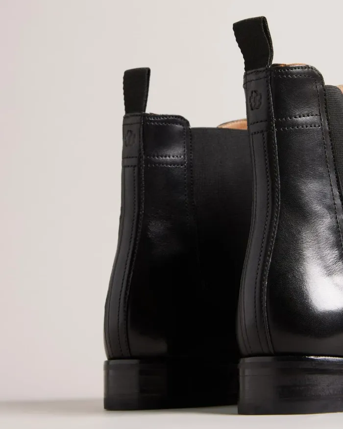 Leather Chelsea Boots Black Men Ted Baker Boots