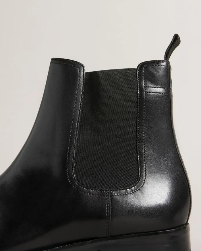 Leather Chelsea Boots Black Men Ted Baker Boots