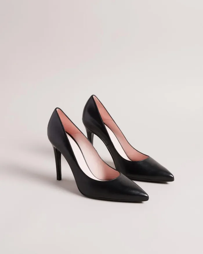 Leather Court Shoes Black Women Ted Baker Heels