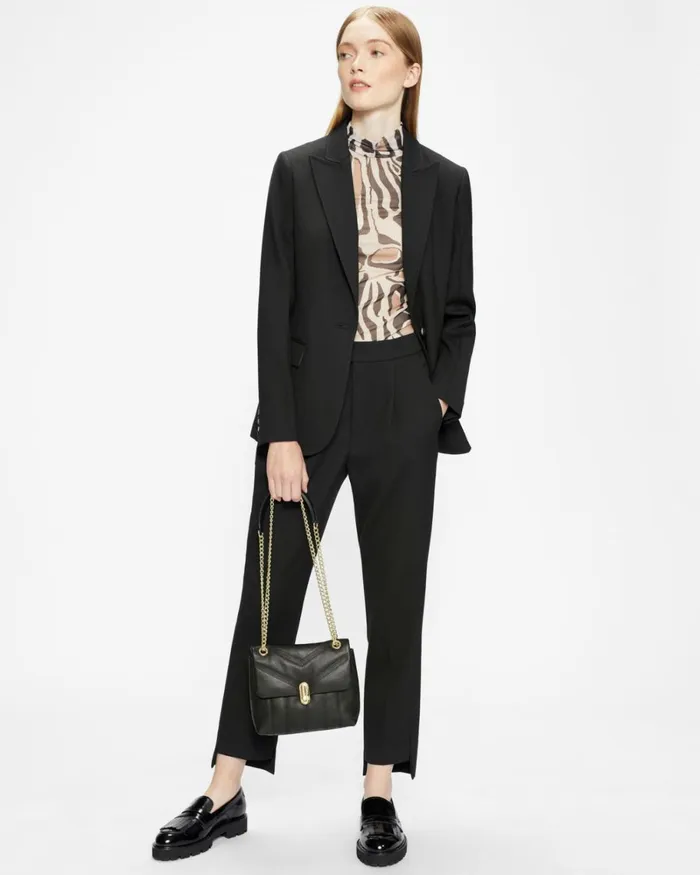 Leather Quilted Mini Crossbody Bag Black Women Ted Baker Bags