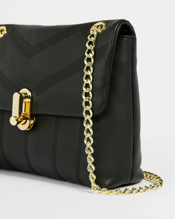 Leather Quilted Mini Crossbody Bag Black Women Ted Baker Bags Leather Quilted Mini Crossbody Bag Black Women Ted Baker Bags