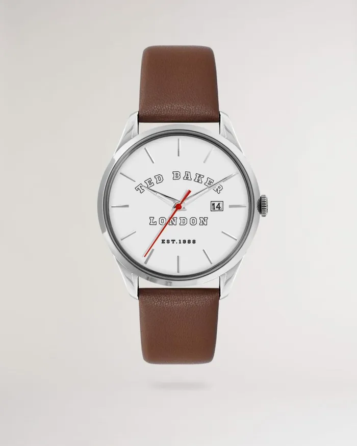 Leather Strap Watch Brown Men Ted Baker Watches and Jewelry Leather Strap Watch Brown Men Ted Baker Watches and Jewelry