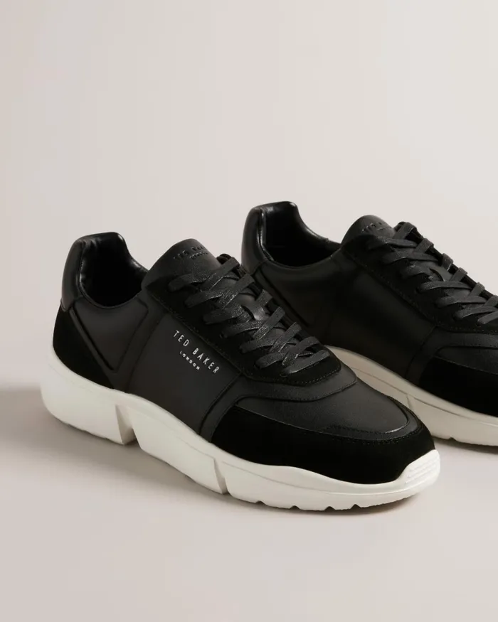 Leather Trainers Black Men Ted Baker Sneakers Leather Trainers Black Men Ted Baker Sneakers