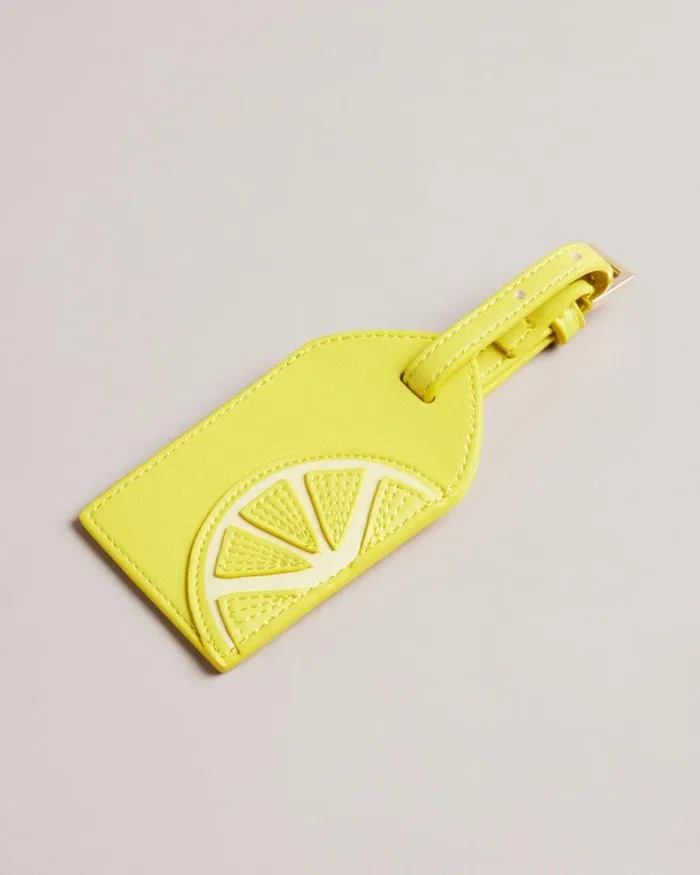 Lemon Luggage Tag Light Yellow Women Ted Baker Bags