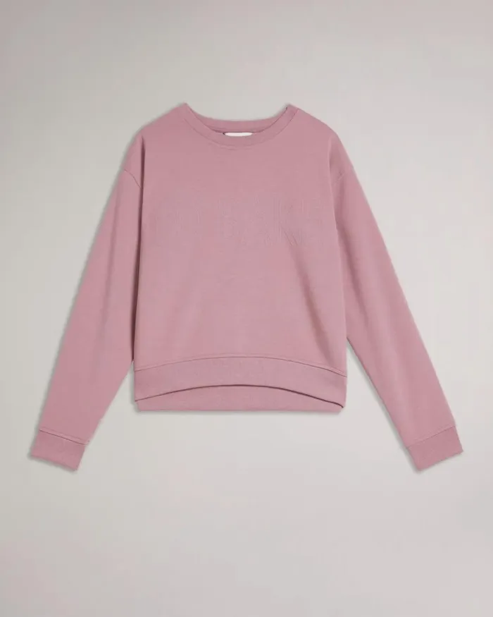 Logo Sweatshirt DuskyPink Women Ted Baker Tops and TShirts