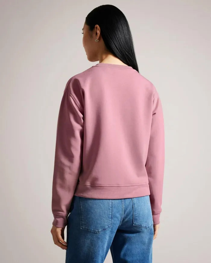 Logo Sweatshirt DuskyPink Women Ted Baker Tops and TShirts Logo Sweatshirt DuskyPink Women Ted Baker Tops and TShirts