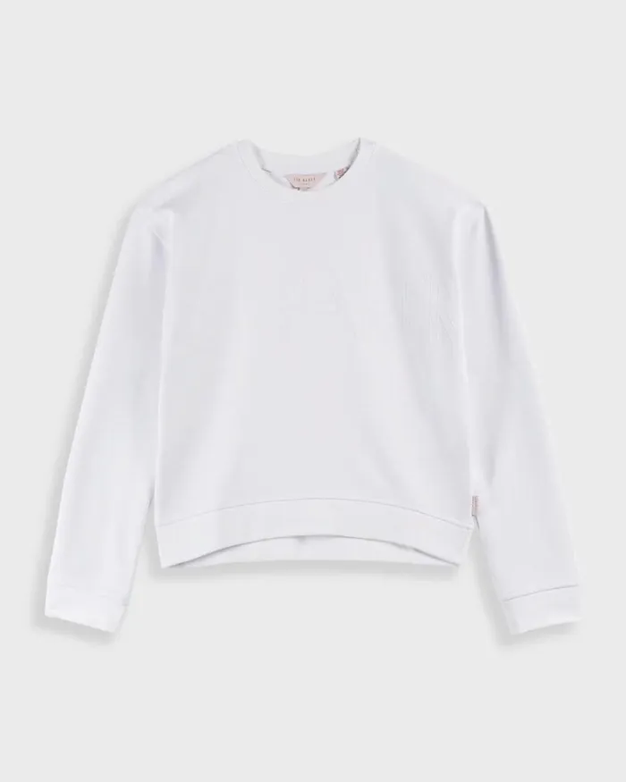 Logo Sweatshirt White Women Ted Baker Tops and TShirts