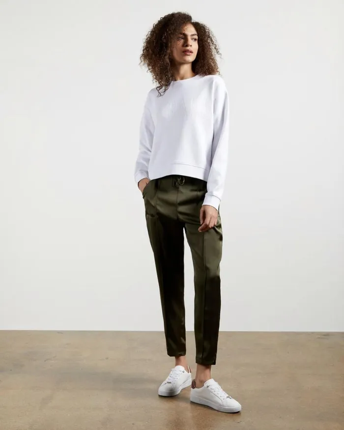 Logo Sweatshirt White Women Ted Baker Tops and TShirts Logo Sweatshirt White Women Ted Baker Tops and TShirts