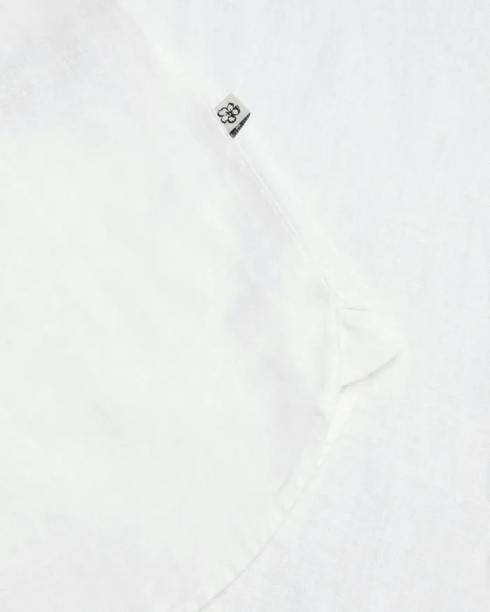 Long Sleeve Linen Blend Shirt White Men Ted Baker Clothing Long Sleeve Linen Blend Shirt White Men Ted Baker Clothing