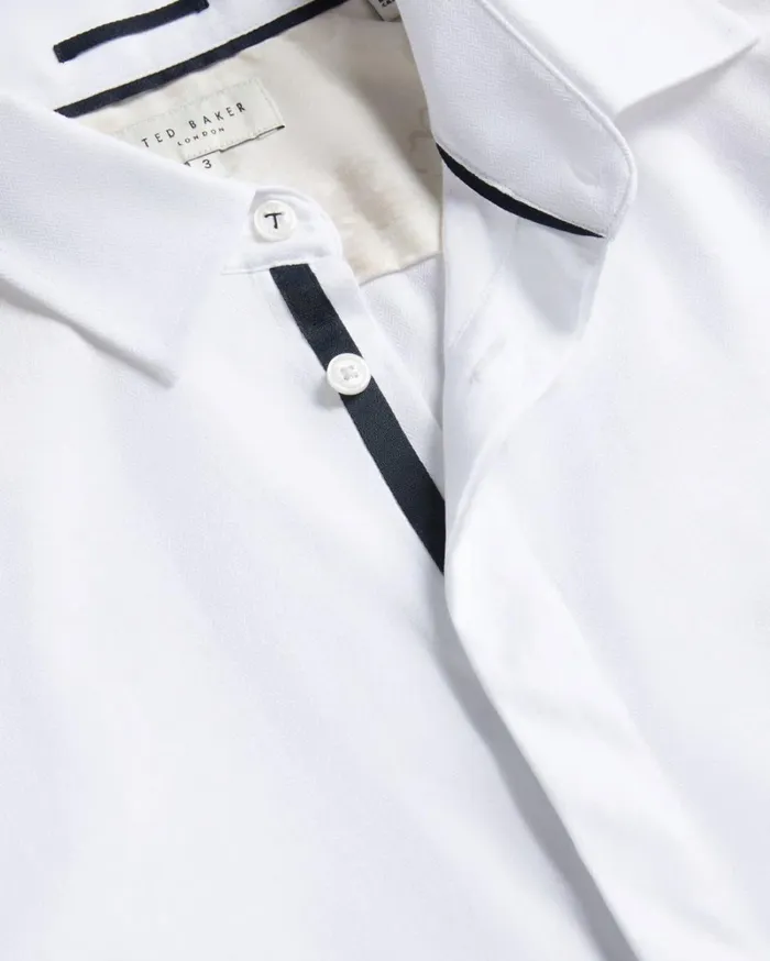 Long Sleeve Shirt White Men Ted Baker Clothing Long Sleeve Shirt White Men Ted Baker Clothing