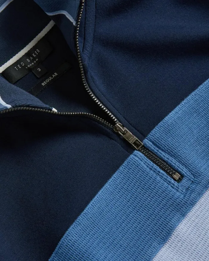 Long Sleeve Slim Fit Half Zip Jumper Navy Men Ted Baker Clothing Long Sleeve Slim Fit Half Zip Jumper Navy Men Ted Baker Clothing