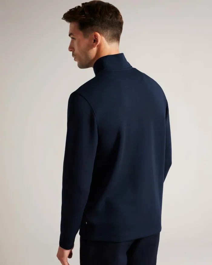 Long Sleeve Slim Fit Half Zip Jumper Navy Men Ted Baker Clothing Long Sleeve Slim Fit Half Zip Jumper Navy Men Ted Baker Clothing