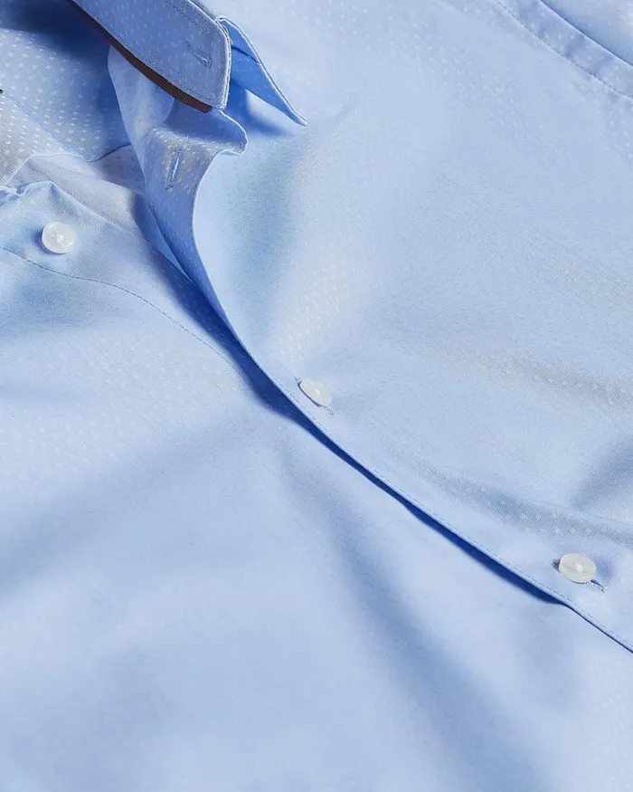 Long Sleeve Spot Shirt Blue Men Ted Baker Clothing Long Sleeve Spot Shirt Blue Men Ted Baker Clothing