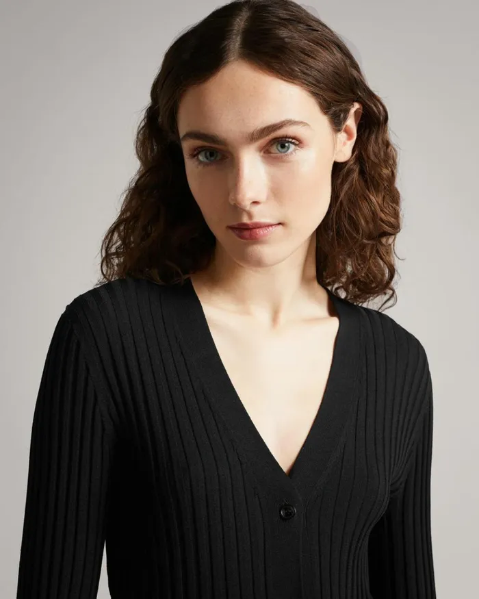 Longline Cardi Black Women Ted Baker Dresses Longline Cardi Black Women Ted Baker Dresses