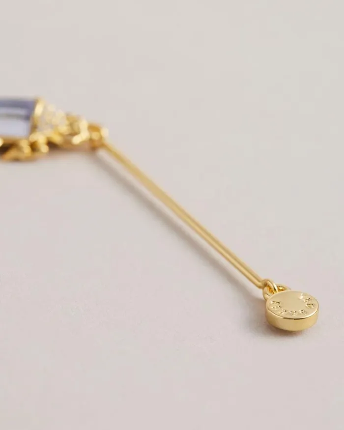 Love Bug Crystal Drop Earrings Gold Color Women Ted Baker Jewelry