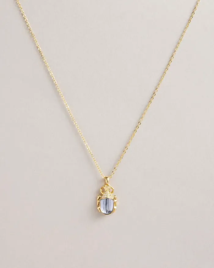 Love Bug Pendant Necklace Gold Color Women Ted Baker Jewelry Love Bug Pendant Necklace Gold Color Women Ted Baker Jewelry
