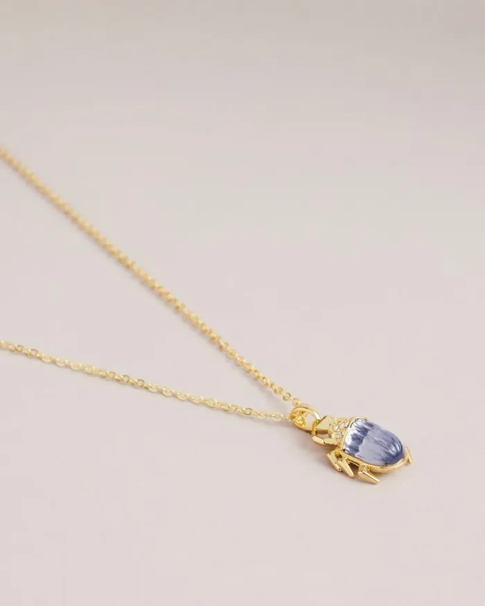 Love Bug Pendant Necklace Gold Color Women Ted Baker Jewelry Love Bug Pendant Necklace Gold Color Women Ted Baker Jewelry
