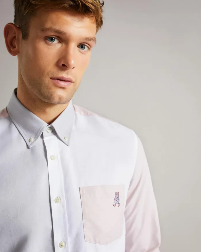 LS Colour Block Oxford Shirt Multicolor Men Ted Baker Clothing LS Colour Block Oxford Shirt Multicolor Men Ted Baker Clothing