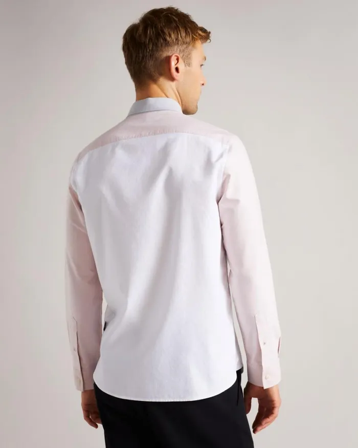 LS Colour Block Oxford Shirt Multicolor Men Ted Baker Clothing LS Colour Block Oxford Shirt Multicolor Men Ted Baker Clothing