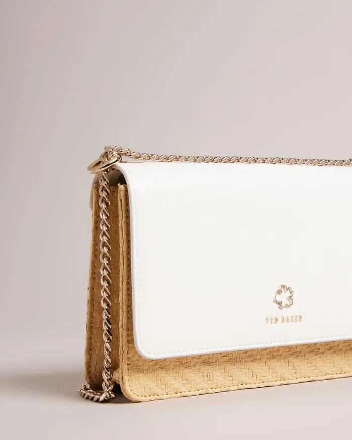 Magnolia Eyelet Woven Crossbody Bag Ecru Women Ted Baker Bags Magnolia Eyelet Woven Crossbody Bag Ecru Women Ted Baker Bags