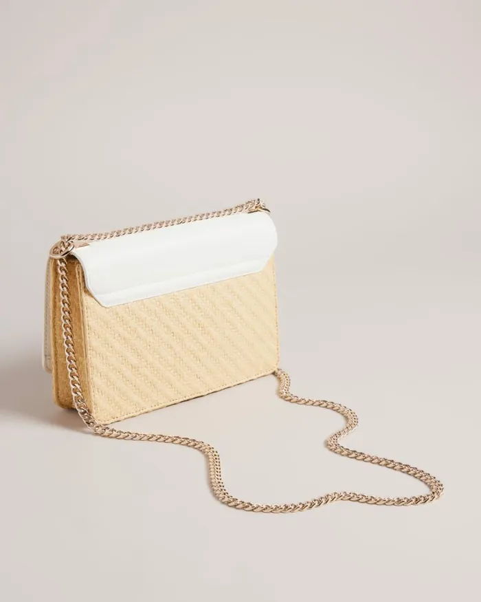 Magnolia Eyelet Woven Crossbody Bag Ecru Women Ted Baker Bags Magnolia Eyelet Woven Crossbody Bag Ecru Women Ted Baker Bags