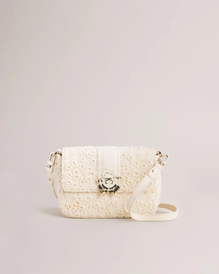 Magnolia Lace Crossbody Bag Ivory Women Ted Baker Bags Magnolia Lace Crossbody Bag Ivory Women Ted Baker Bags