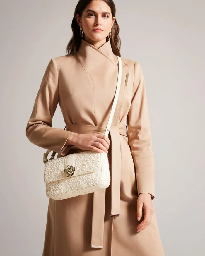 Magnolia Lace Shoulder Bag Ivory Women Ted Baker Bags