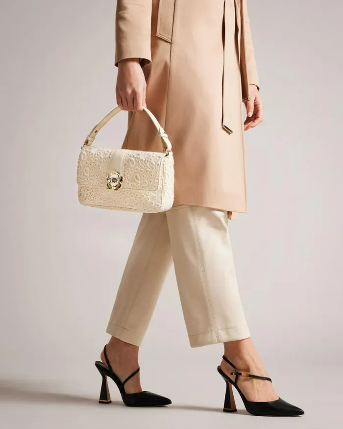Magnolia Lace Shoulder Bag Ivory Women Ted Baker Bags Magnolia Lace Shoulder Bag Ivory Women Ted Baker Bags