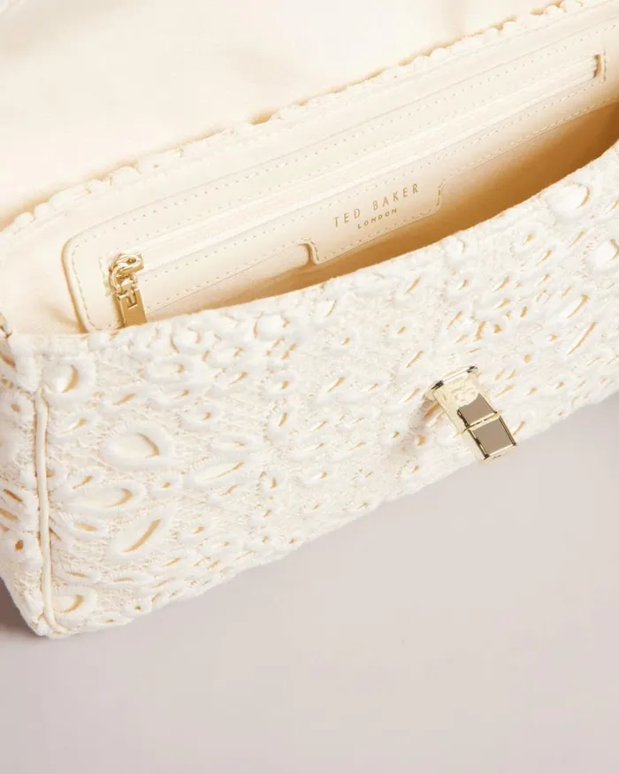 Magnolia Lace Shoulder Bag Ivory Women Ted Baker Bags Magnolia Lace Shoulder Bag Ivory Women Ted Baker Bags