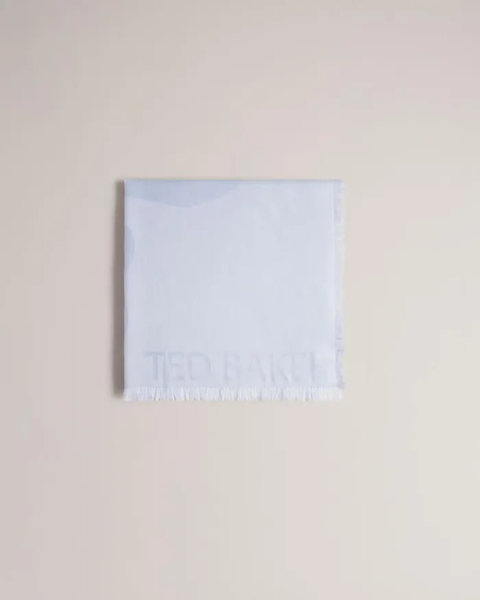 Magnolia Large Square Scarf Light Blue Women Ted Baker Scarves Magnolia Large Square Scarf Light Blue Women Ted Baker Scarves