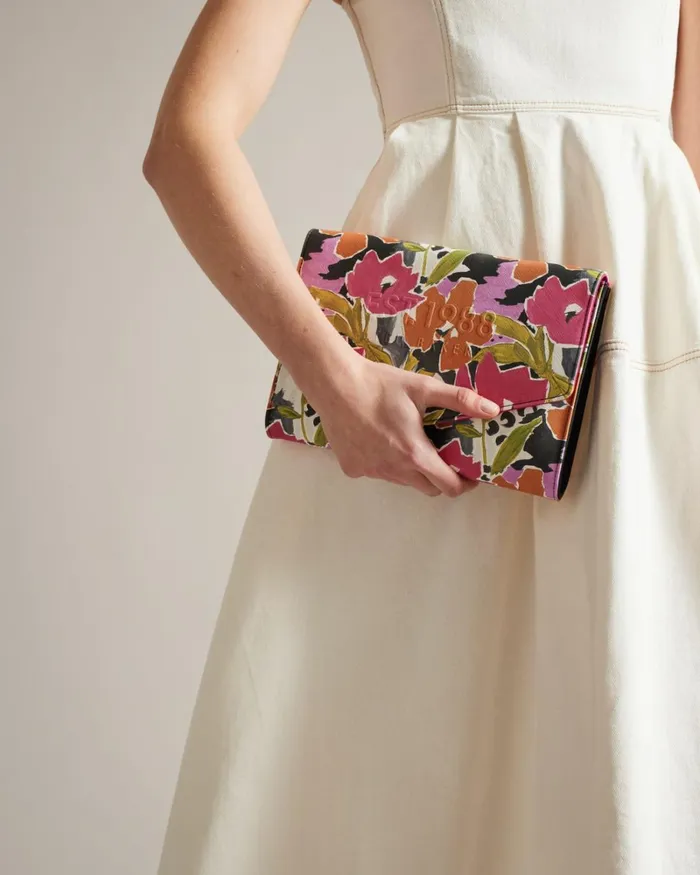 Magnolia Print Clutch Pink Women Ted Baker Bags