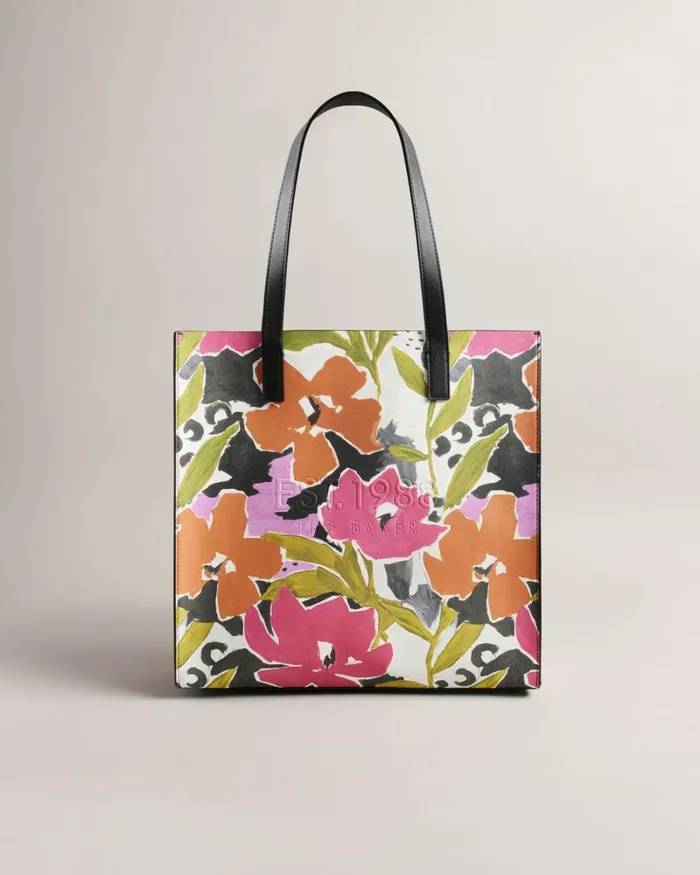 Magnolia Print Large Icon Bag Pink Women Ted Baker Bags