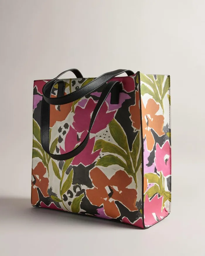 Magnolia Print Large Icon Bag Pink Women Ted Baker Bags