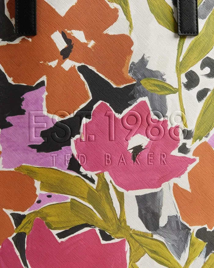 Magnolia Print Large Icon Bag Pink Women Ted Baker Bags
