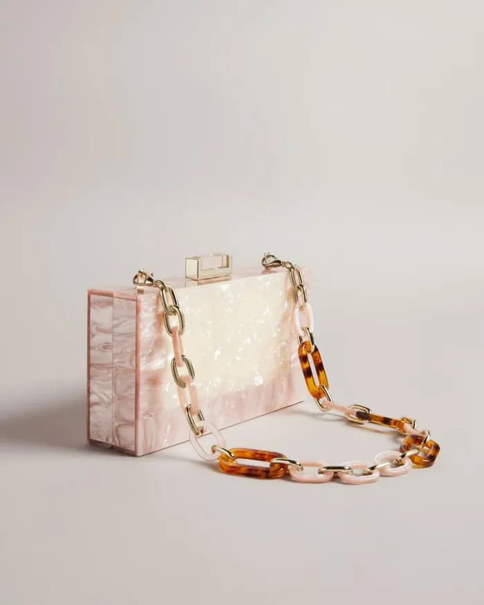 Marbled Shoulder Bag Natural Women Ted Baker Bags Marbled Shoulder Bag Natural Women Ted Baker Bags