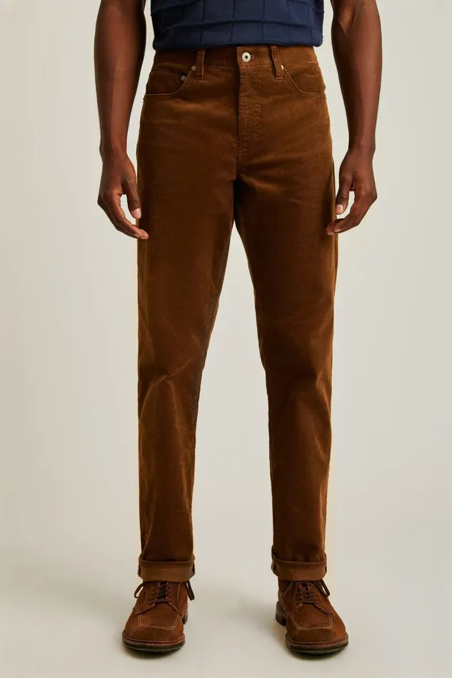 Men 5Pocket Pants Bonobos Corduroy 5Pocket Pants Chocolate Brown