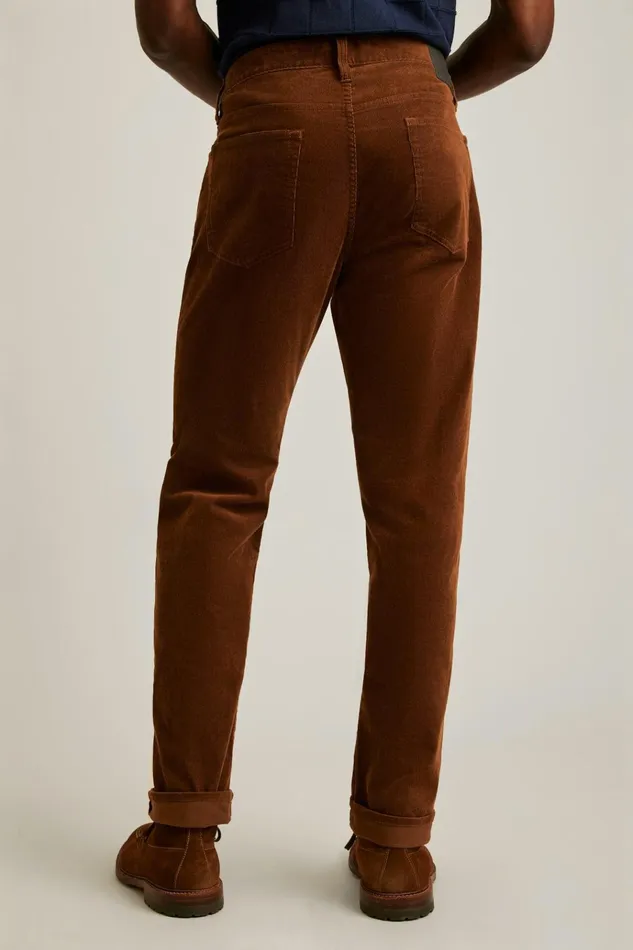 Men 5Pocket Pants Bonobos Corduroy 5Pocket Pants Chocolate Brown