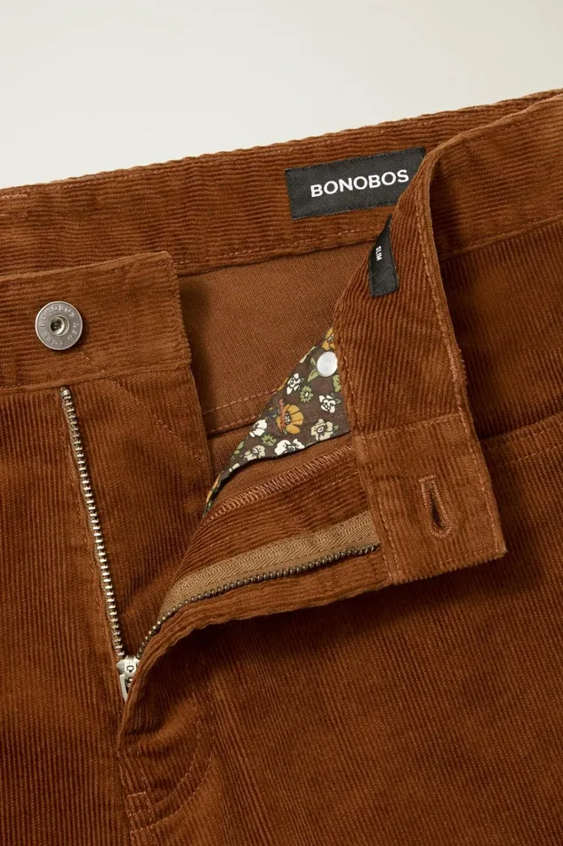 Men 5Pocket Pants Bonobos Corduroy 5Pocket Pants Chocolate Brown