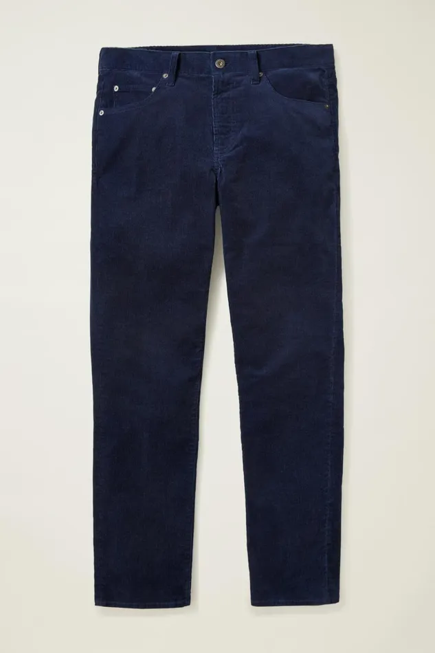 Men 5Pocket Pants Bonobos Corduroy 5Pocket Pants Maritime Blue