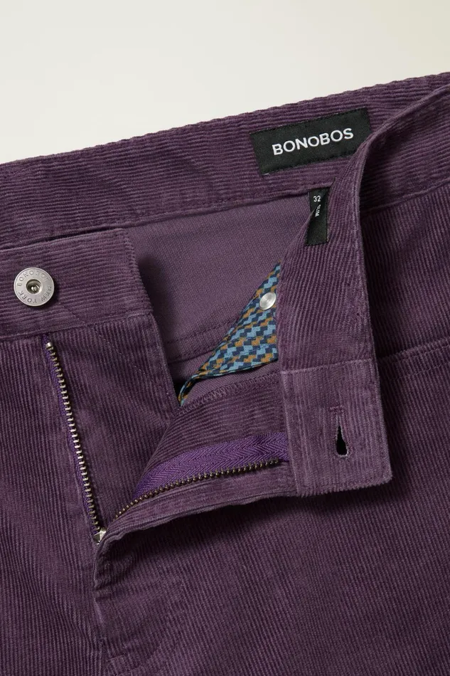 Men 5Pocket Pants Bonobos Corduroy 5Pocket Pants Plum