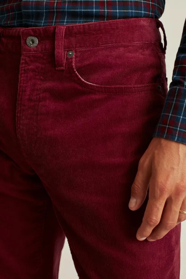 Men 5Pocket Pants Bonobos Corduroy 5Pocket Pants Radicchio