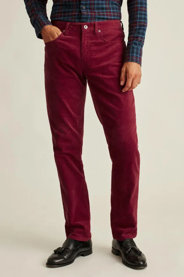 Men 5Pocket Pants Bonobos Corduroy 5Pocket Pants Radicchio