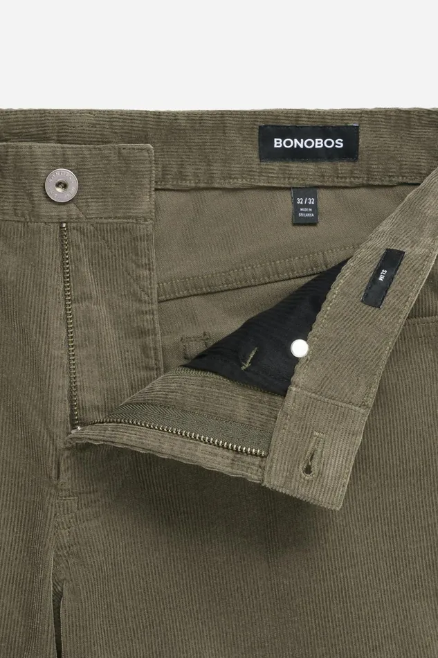 Men 5Pocket Pants Bonobos Corduroy 5Pocket Pants Wax Loden