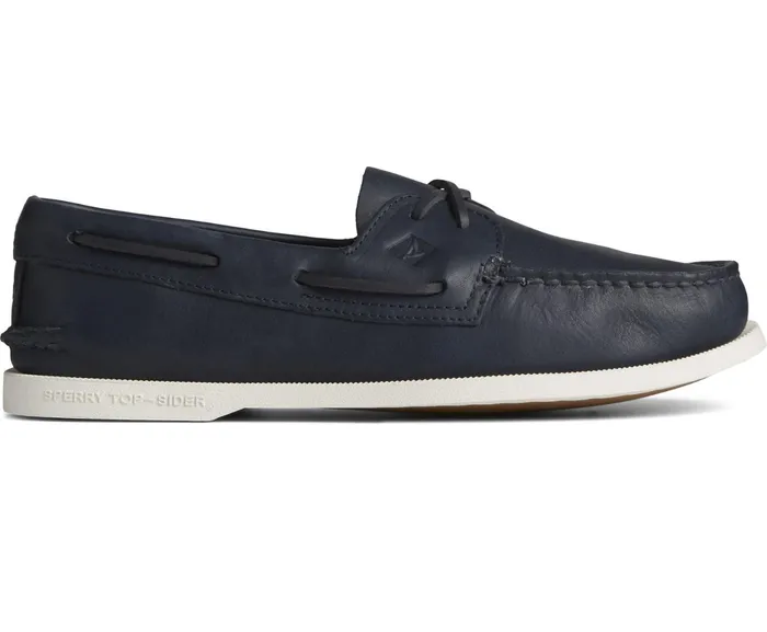 Men Authentic Original Cross Lace Boat Shoe Navy Sperry Boat Shoes